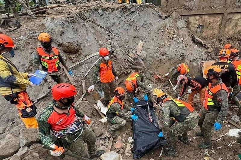 Nasawi sa Davao de Oro landslide, 98 na