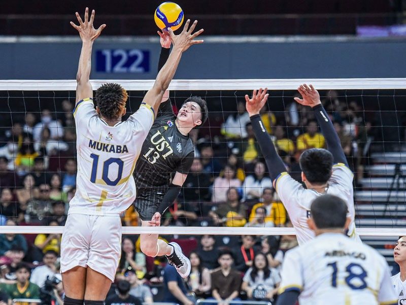 Ust Shatters Nu S Game Win Streak In Uaap Men S Volleyball