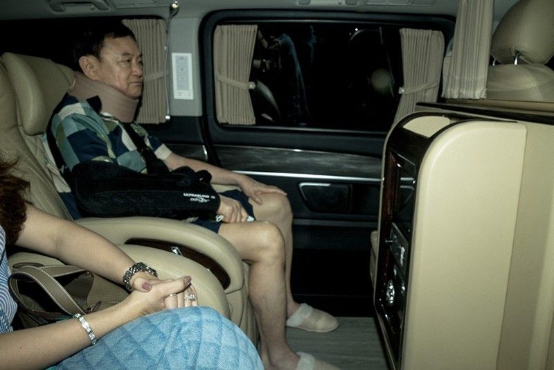 Thai ex-PM Thaksin returns home from police hospital