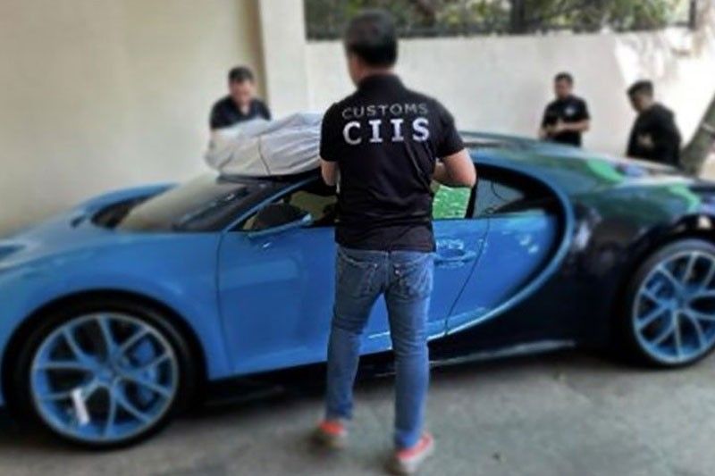 Asul na smuggled Bugatti isinuko na rin ng may-ari