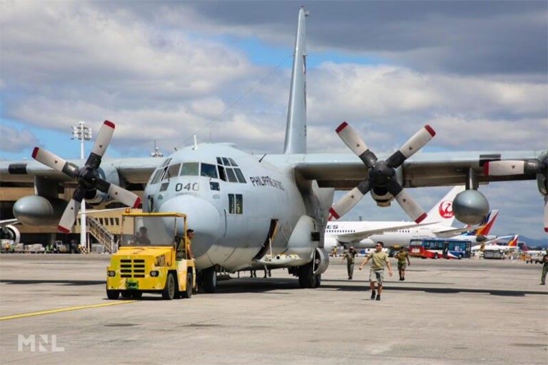Grounded C-130 plane stalls flights at NAIA