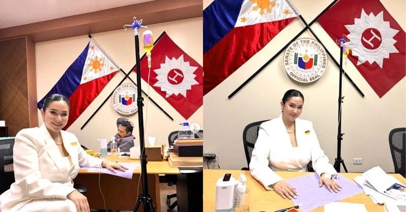 Mariel Rodriguez nagturok ng 'illegal injectable' sa loob ng Senado, kinastigo