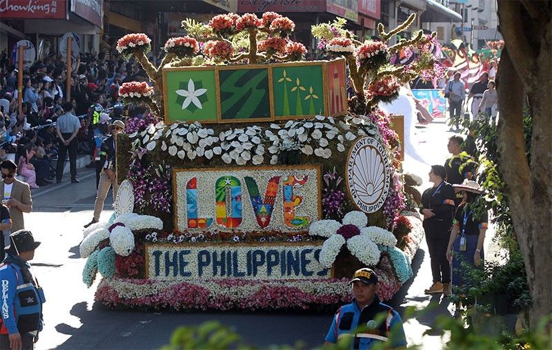 34 â��flower floatsâ�� umarangkada sa Panagbenga 2024