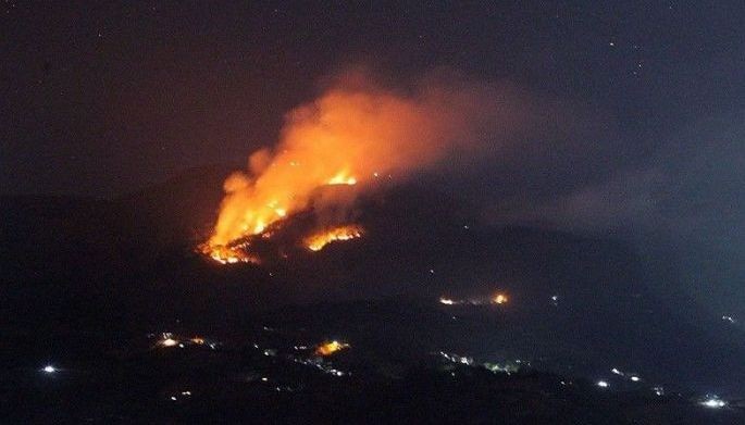 Higit 1,000 ektarya sinira ng forest fire sa Benguet