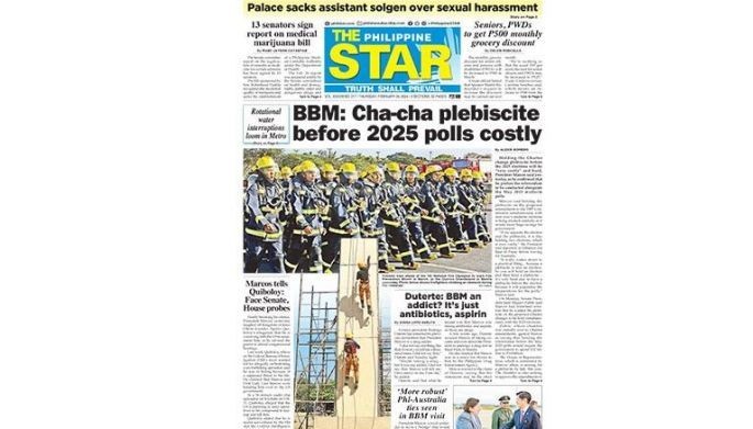 The STAR Cover January 30 2024 Philstar Com   Cover 2024 02 28 23 43 064 Thumbnail 