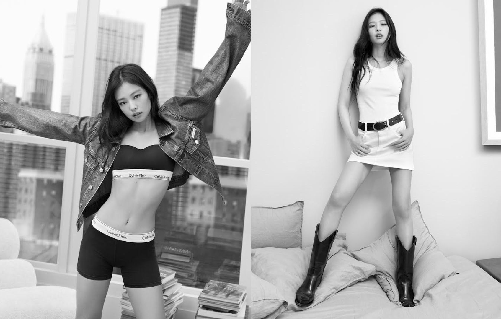 BLACKPINK's Jennie Poses Sultrily In Her Calvin Klein Two-Piece