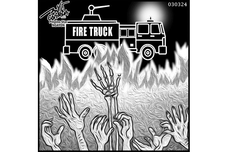 EDITORYAL - Maraming bayan walang fire trucks
