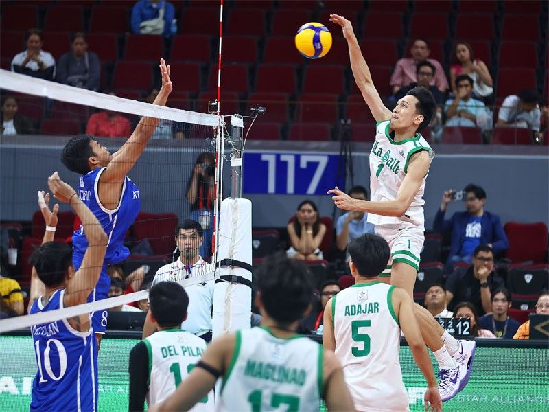 Green Spikers edge Blue Eagles for 2nd straight win
