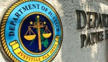 This photo shows the Department of Justice office in Faura, Manila.
