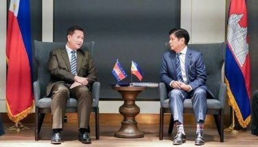 A bilateral meeting between President Ferdinand Marcos Jr. and Cambodian Prime Minister Hun Manet at the 50th ASEAN-Australia Special Summit on March 4, 2024.
