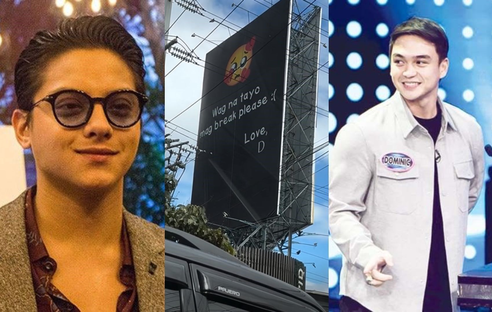 Dominic Roque? Daniel Padilla? Billboard by ‘D’ asking not to break up goes viral