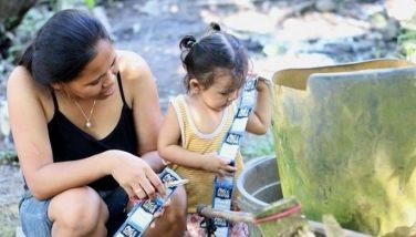 Filipino children get access to potable water thanks to 'innovative' powdered mixture