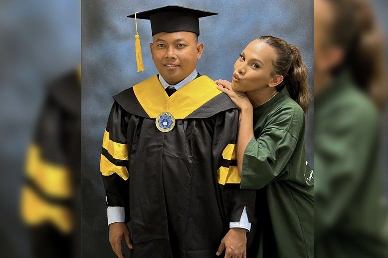 'Well-deserved': Awra Briguela proud sa pagtatapos ng tatay ng master's degree