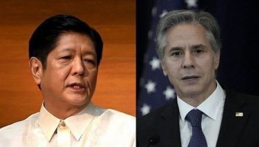 Right photo shows Philippine president Ferdinand Marcos Jr delivers his first State of the Nation address at the House of Representatives in Quezon City, suburban Manila on July 25, 2022. Left photo shows U.S. Secretary of State Antony Blinken speaks during a news conference after meeting with top Japanese Ministers at the U.S. State Department on July 29, 2022 in Washington, DC. 