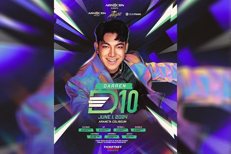 Darren, magpapakitang-gilas sa Araneta para sa kanyang 10th anniversary