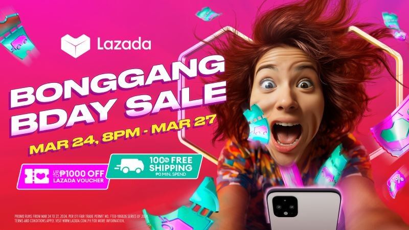 P1,000 vouchers, 70% off, free shipping and more: Lazada’s Birthday Sale happening March 24-27!