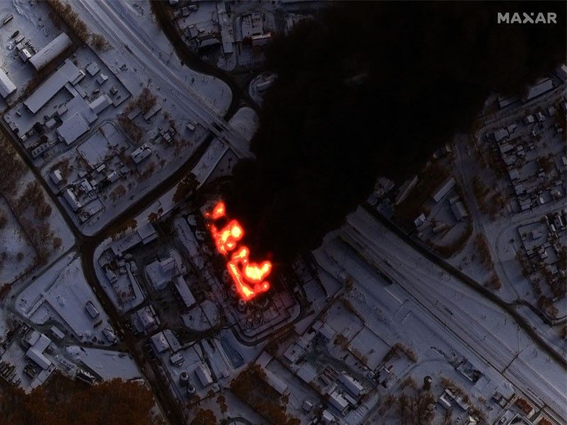 Oil refinery in Russia on fire after drone attack: Russian news agencies