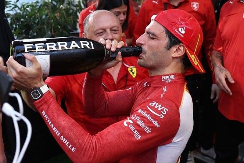 Sainz, Leclerc score 1-2 finish for Ferrari