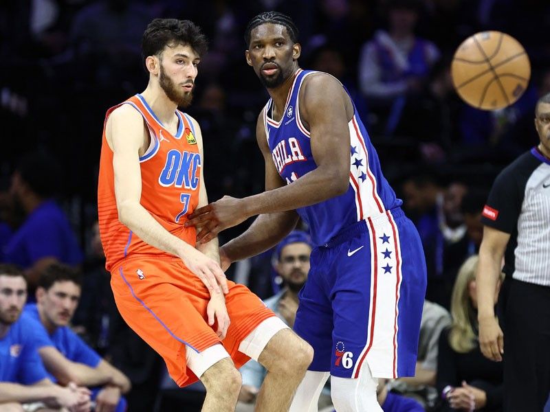 Sixers escape Thunder on Embiidâs return