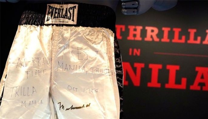 Muhammad Ali's 'Thrilla in Manila' shorts up for auction