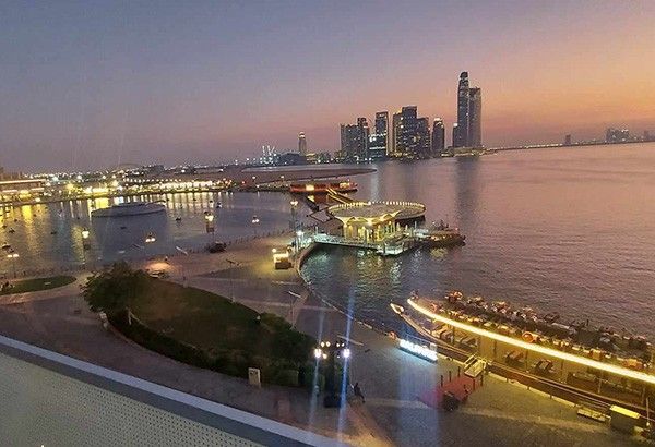 WATCH: Breathtaking Dubai fountain show — hotel bathtub view