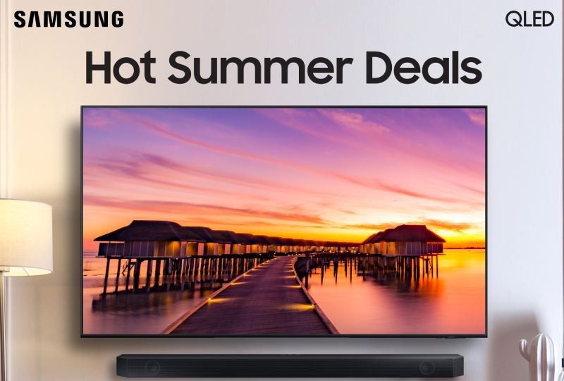Enjoy more colorful summer movie nights at home with Samsung QLED TV and Soundbar