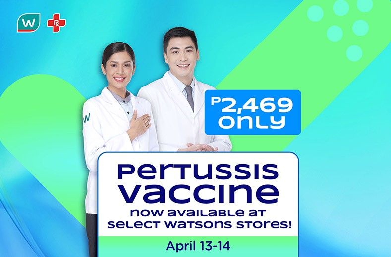 Watsons offers flu vaccinations against pertussis in Select Watsons Stores