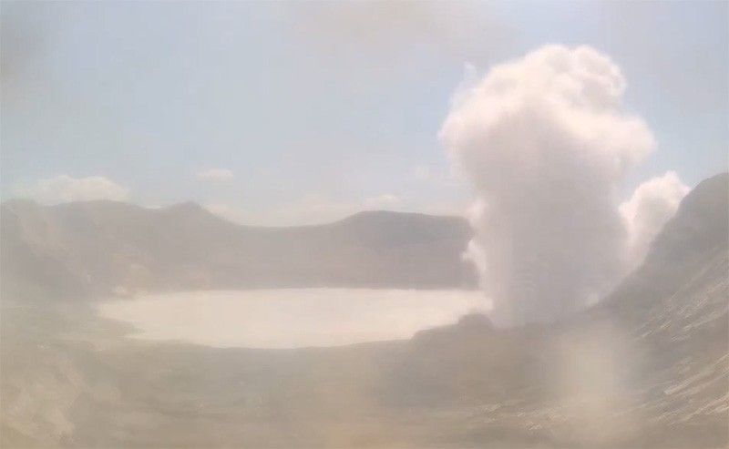 Phivolcs reports five phreatic eruptions at Taal Volcano