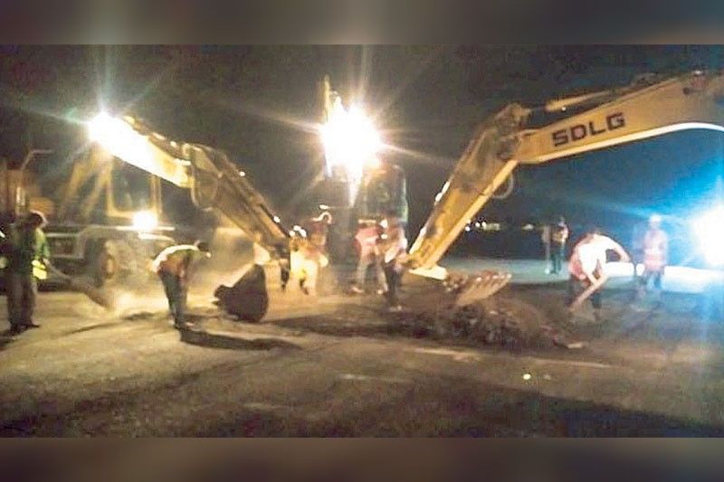 Davao airport runway undergoing repair