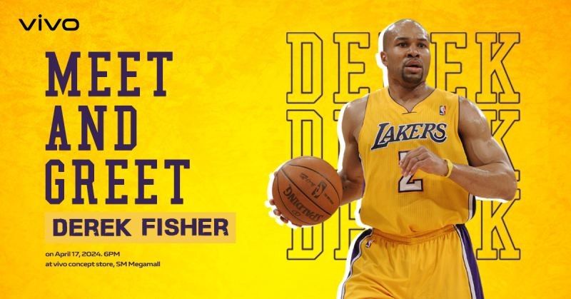 5x NBA Champion Derek Fisher to visit Philippines on April 17 for meet and greet hosted by vivo