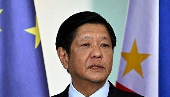 The President of the Philippines Ferdinand &quot;Bongbong&quot; Marcos and the German Chancellor (not in picture) address a joint press conference at the Chancellery in Berlin, on March 12, 2024.