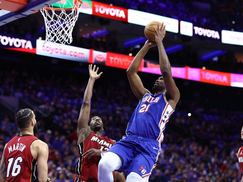 76ers squeak past Heat to seize No. 7 NBA playoff seed