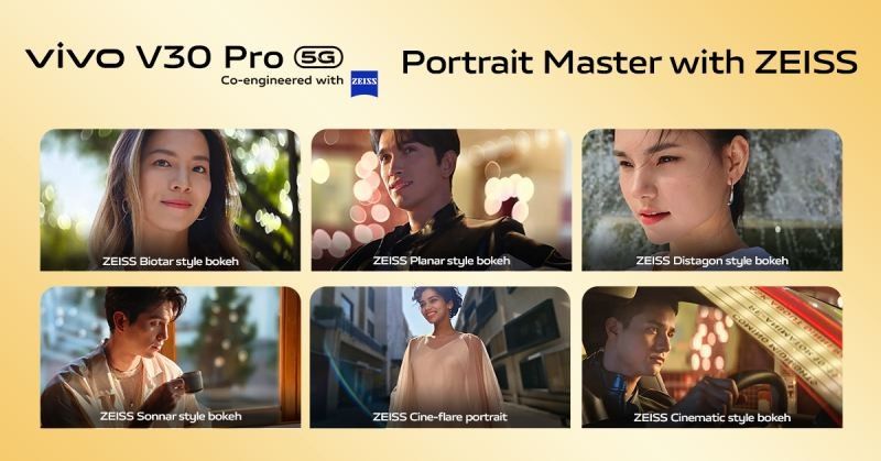 Be creative with these vivo V30 Pro ZEISS Style Portraits