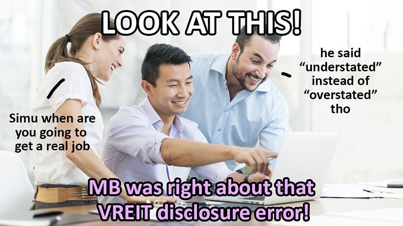 VistaREIT amends its disclosure, cumulative divs reach 90% of distributable income thumbnail