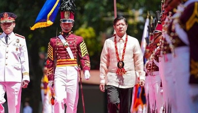 President Ferdinand Marcos Jr. attends the 45th PNPA Commencement Exercises for &acirc;��Layag-Diwa&acirc;�� Class of 2024 at the B/Gen. Cicero C. Campos Field, Camp General Mariano N. Casta&Atilde;&plusmn;eda in Silang Cavite on April 19, 2024.