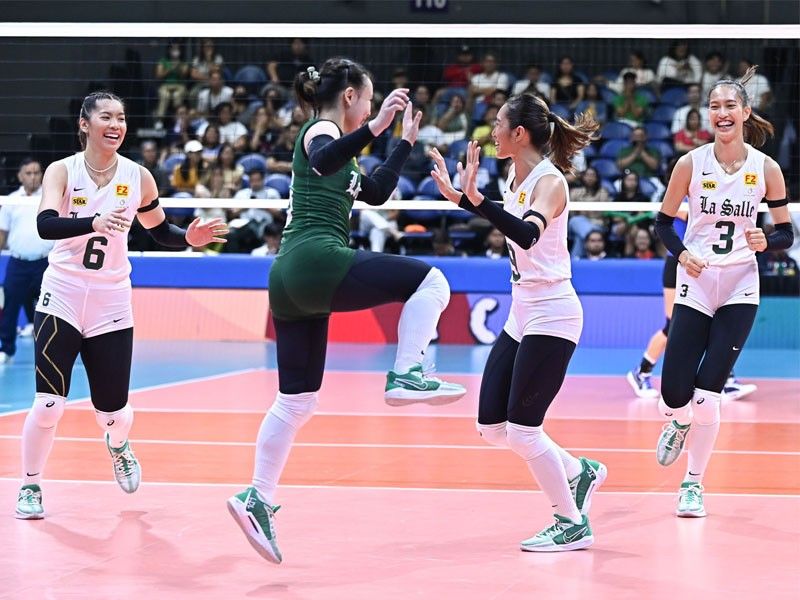 Lady Spikers sweep Blue Eagles for share of top spot
