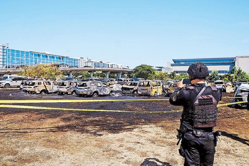 19 vehicles damaged as fire hits NAIA-3 parking lot