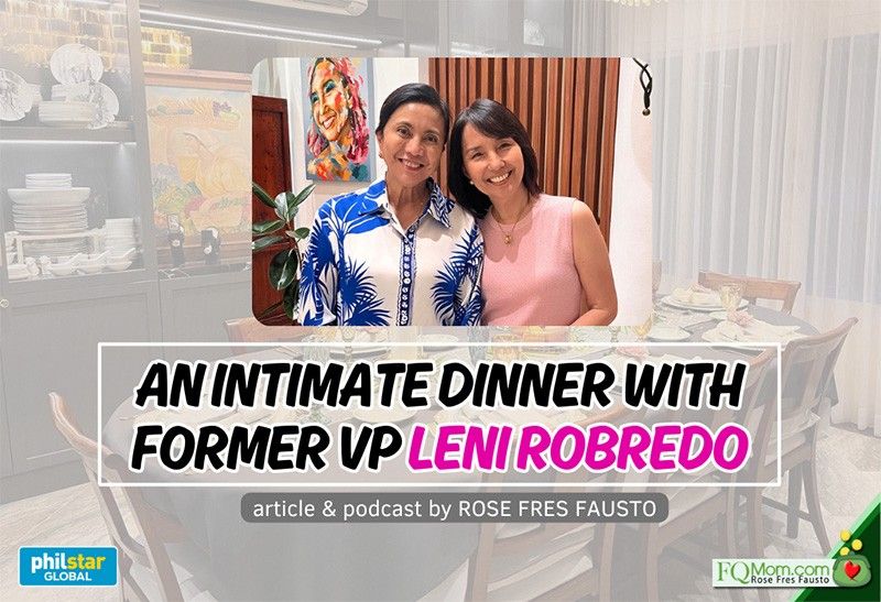 An intimate dinner with former VP Leni Robredo