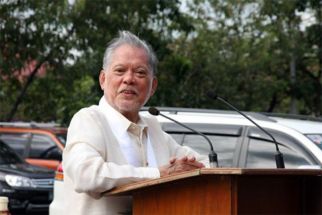 This Oct. 3, 2011 photo shows, former Sen. Rene Saguisag gracing the flag ceremony at the Senate of the Philippines.