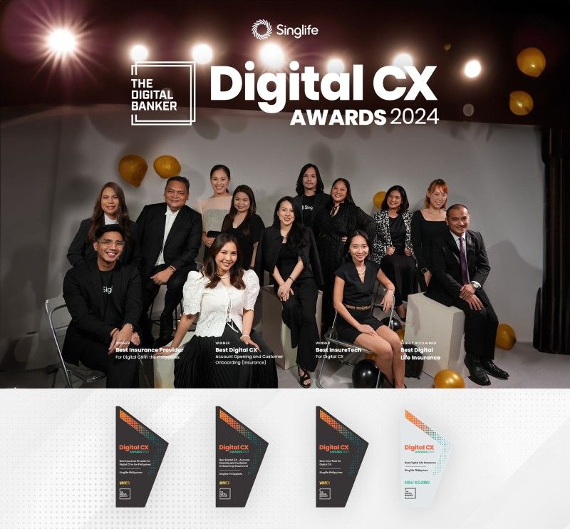 Digital life-insurer Singlife Philippines wins four Digital CX Awards from The Digital Banker