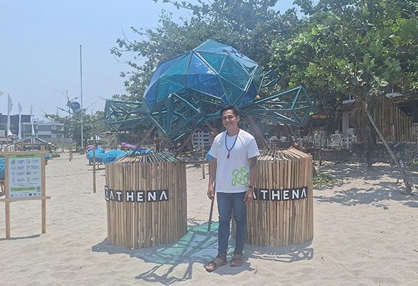 Pawikan installation encourages La Union beachgoers to throw trash responsibly