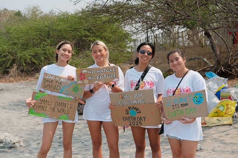 'For the pawikans': International swimwear brand leads La Union coastal cleanup