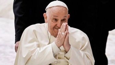Pope Francis attends &quot;The caress and the smile&quot; event to meet with grandparents, elderly, grandchildren and members of the &quot;Fondazione Eta' Grande&quot; at the Paul VI Audience Hall in The Vatican, on April 27, 2024.