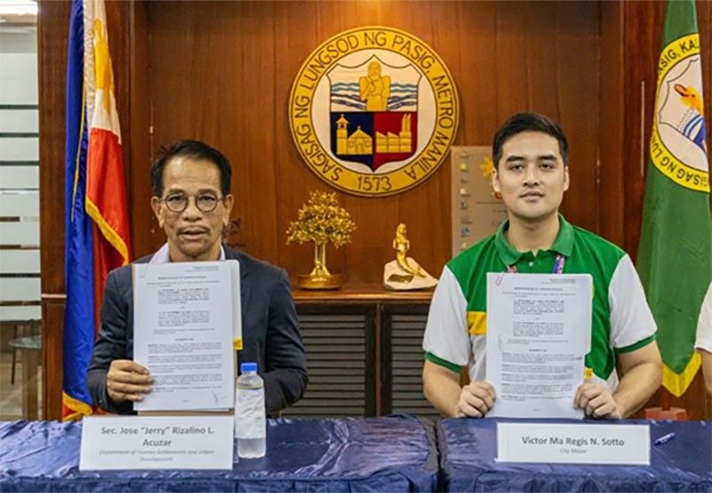 DHSUD, Pasig ink deal for housing project