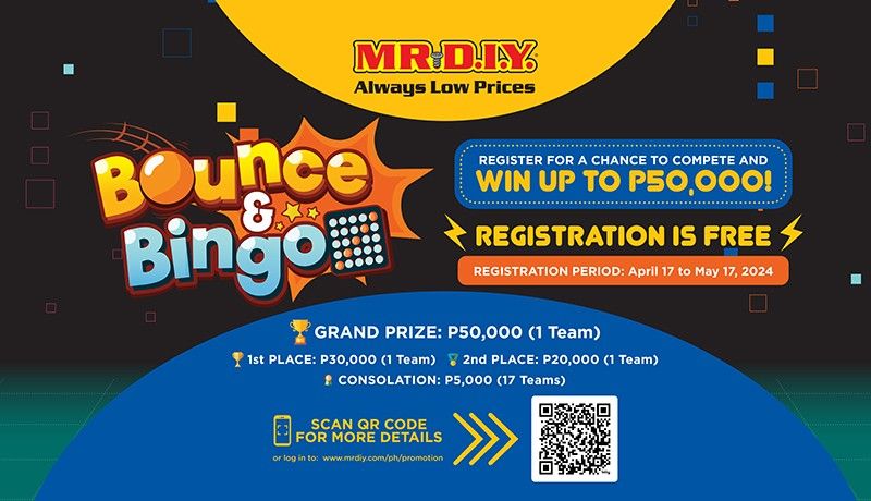 Bounce your way to P50,000 with MR.DIYâs Bounce and Bingo Challenge