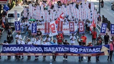 Multiple labor unions and other associations stage a rally across Metro Manila on May 1, 2024.