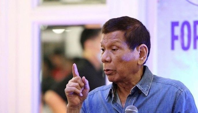 Former President Rodrigo Duterte during an event of the Young Mens&acirc;�� Christian Association of Manila on Oct. 28, 2023. 