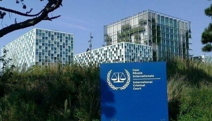 Building of the International Criminal Court in The Hague, Netherlands. 