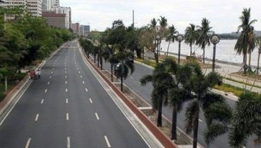 This photo shows Roxas Boulevard in Pasay City.