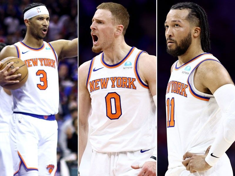 Villanova trio's chemistry works wonders as Knicks oust 76ers